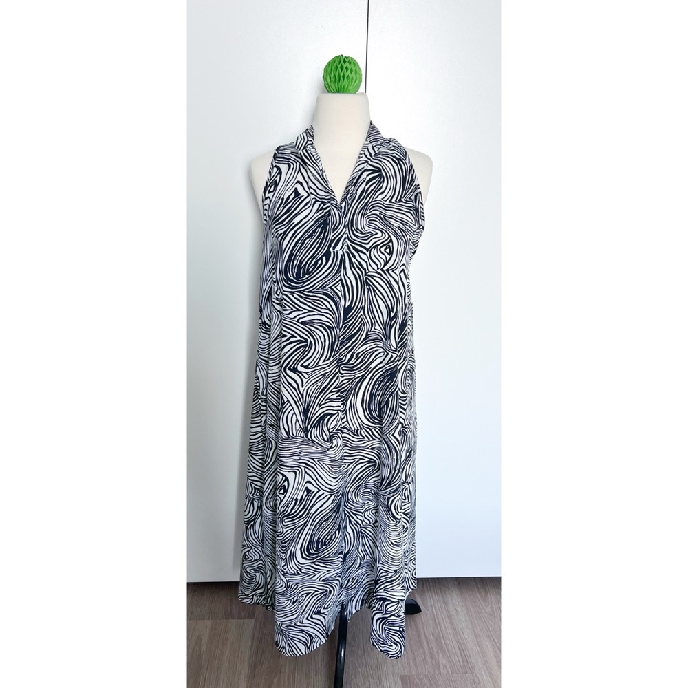 Ulla dress size 0 black white midi maxi - Picture 3 of 10